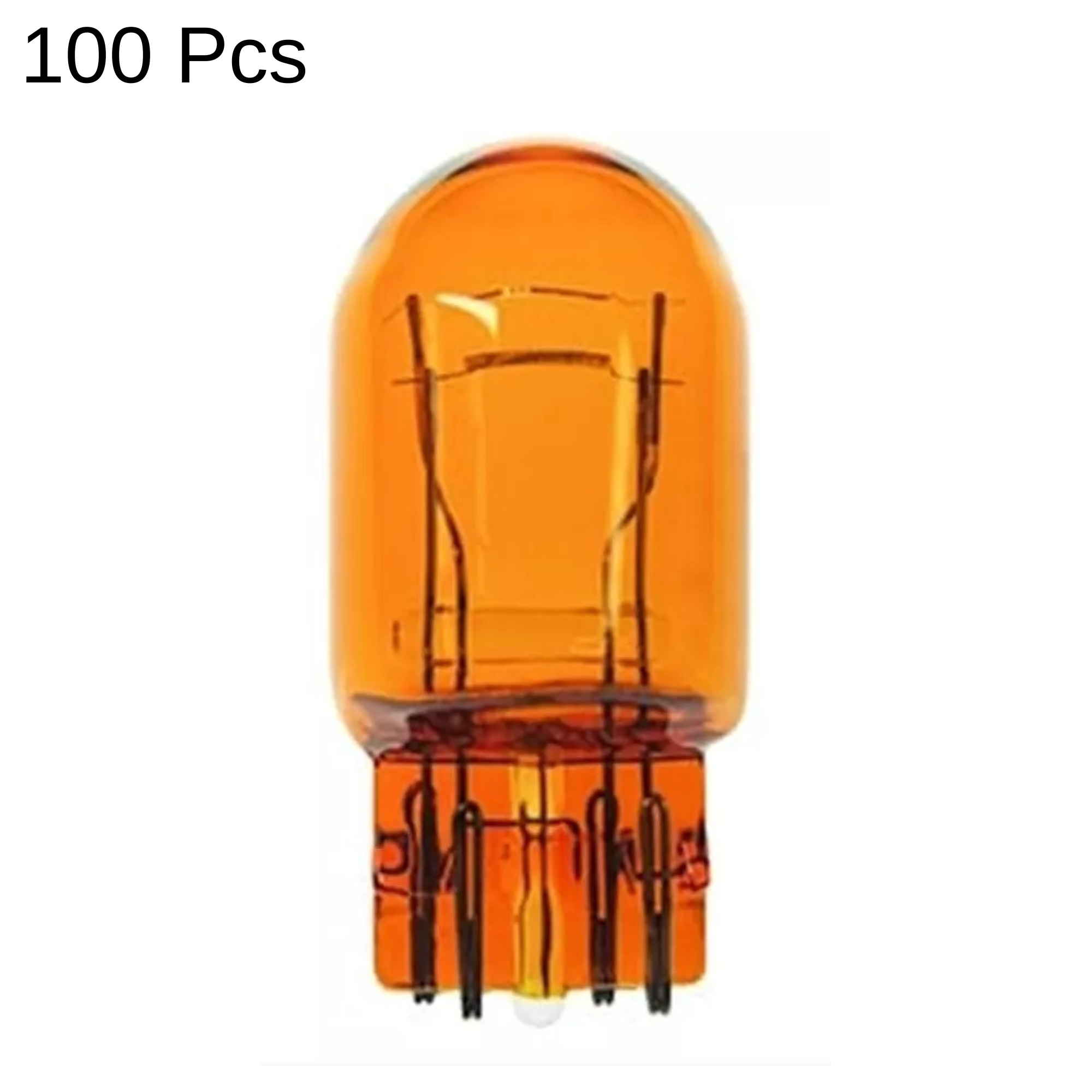 100 Pack Car Amber Light Bulbs Signal Park 7443A