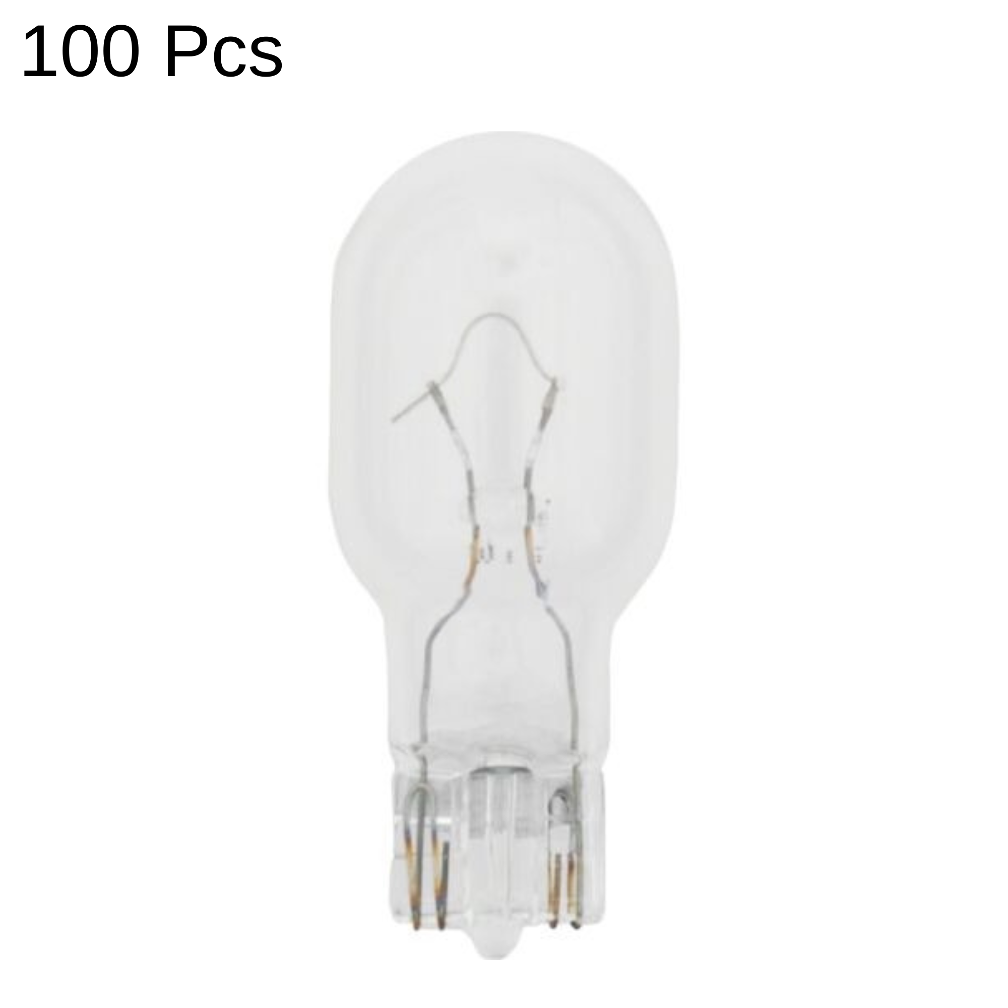 100 Pack of Light Bulb Auto Car Miniature Bulb 921 Clear