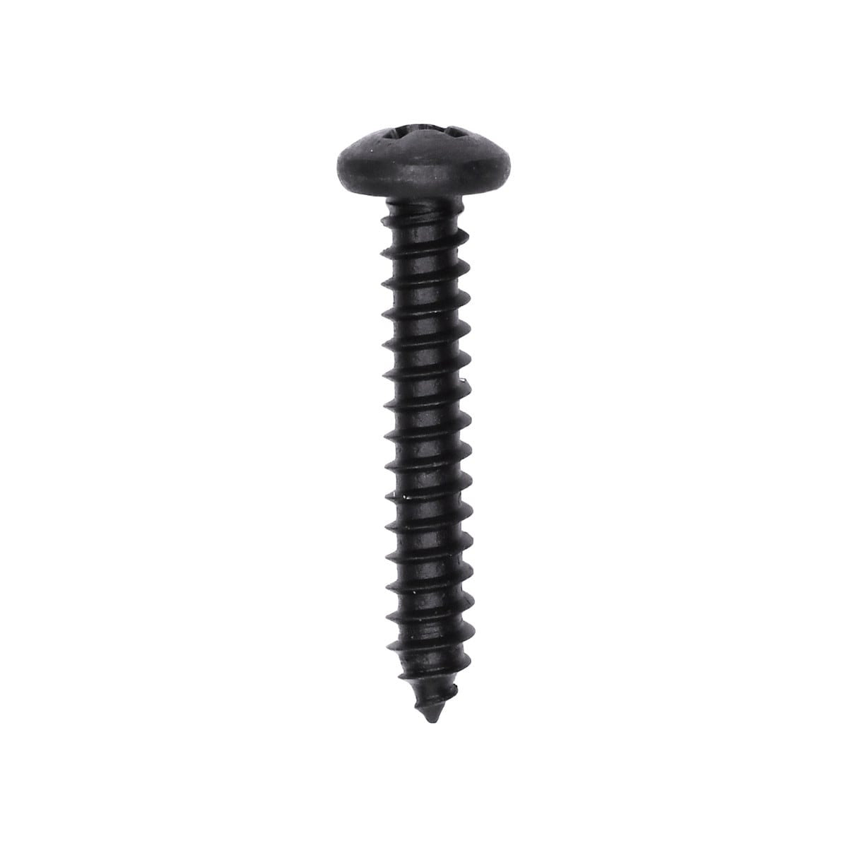 25 Pcs Phillips Pan Head Tapping Screw Size 8 x Length 1 Finish Black Oxide