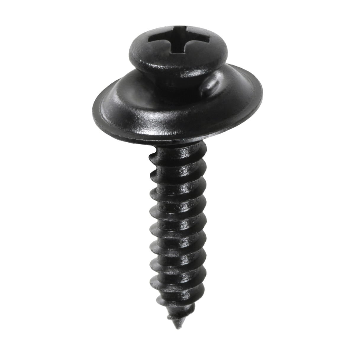 25 Pcs Head AB Tapping Sems Screw Size 10 x 1 Phillips Oval 8 Black Phosphate