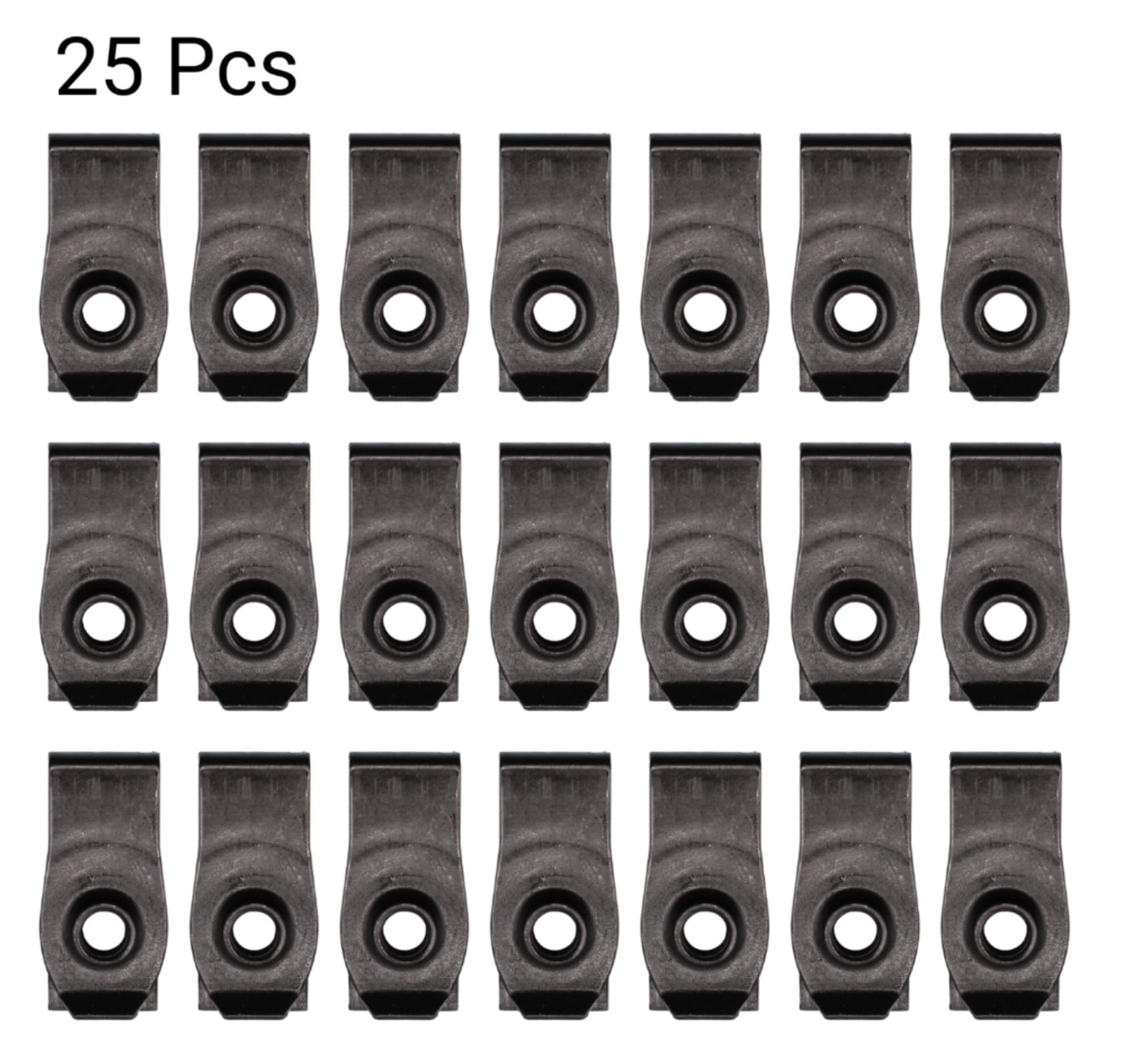 25 Pcs Extruded U-Nut M6-1.0 Screw Size Compatible with GM 11515478