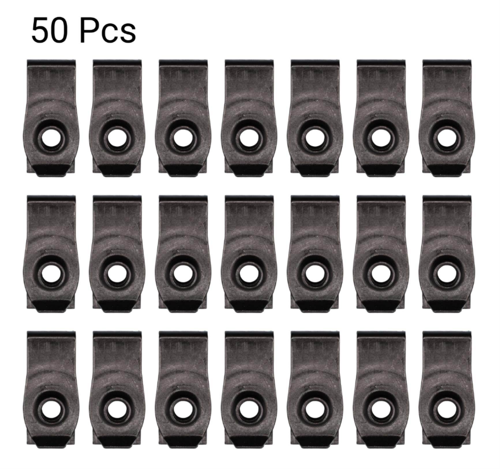 50 Pcs Extruded U-Nut M6-1.0 Screw Size Compatible with GM 11515478