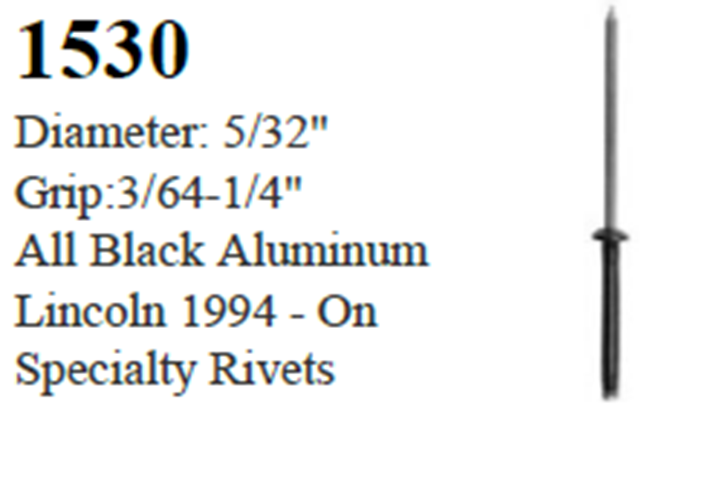 25 Pcs Aluminum Type Rivets 5/32
