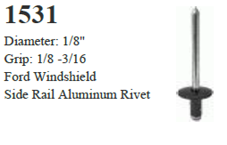 50 Pcs Windshield Side Rail Aluminum