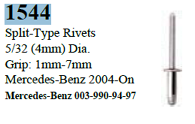 100 Pcs Split-type Rivets 5/32 Diameter