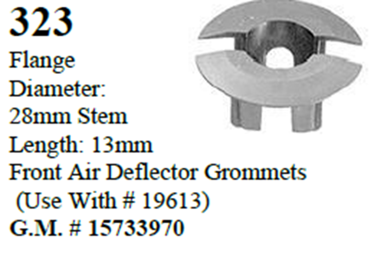 50 Pcs Front Air Deflector Grommets