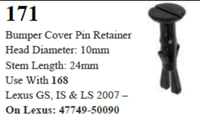 25 Pcs Bumper Cover Fastener Retainer